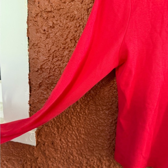 Maeve by Anthropologie Women’s New Red Long Sleeve Bell Sleeve Blouse XS Flawed - Picture 2 of 6